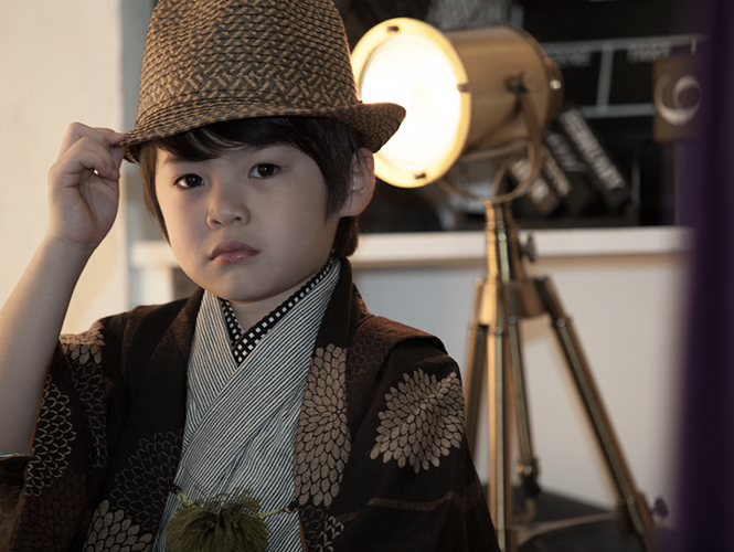 おしゃれなアンティーク着物、1点ものの作家着物で特別な前撮り！東京キモノガール七五三撮影プラン