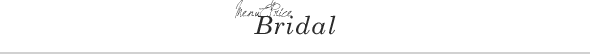 Bridal menu&Price